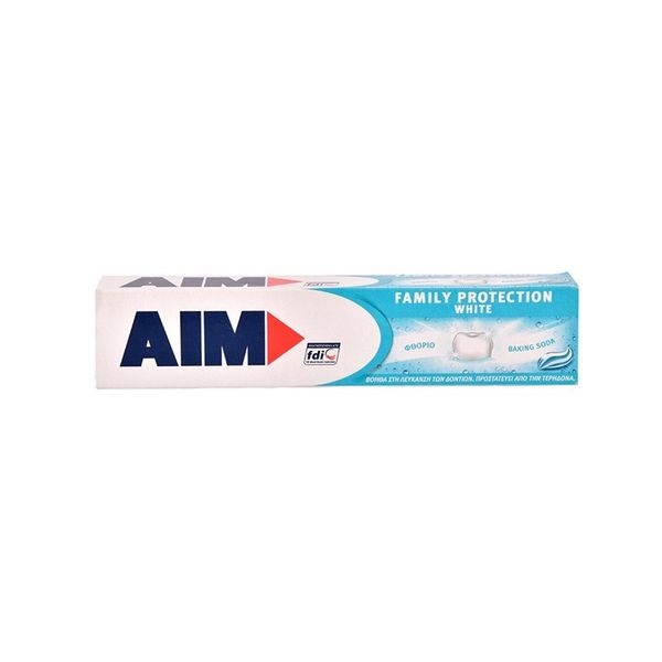AIM Family Protect White Οδοντόκρεμα για Λεύκανση 75ml