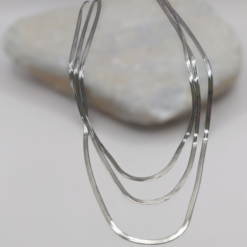 Ατσάλινο Τριπλό Κολιέ