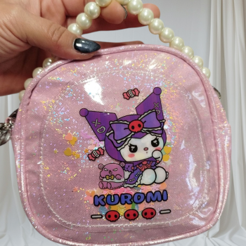 Τσαντάκι Ροζ Kuromi