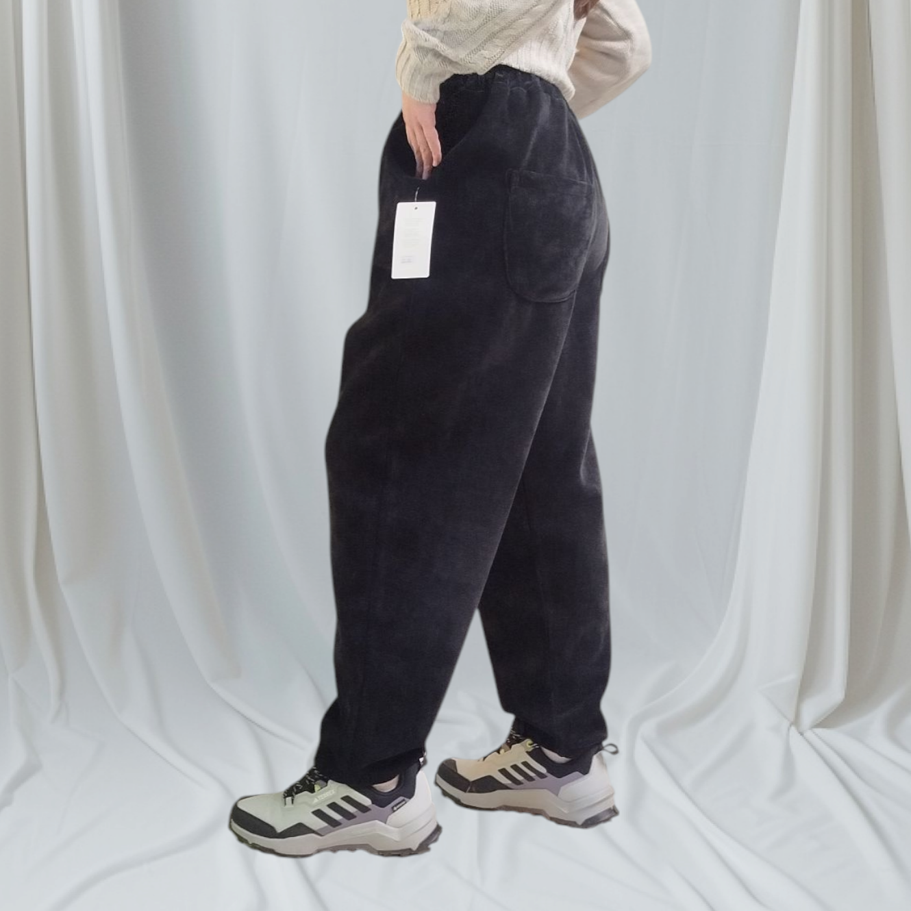 Παντελόνα Κοτλέ Oversize με Λάστιχο - Image 3