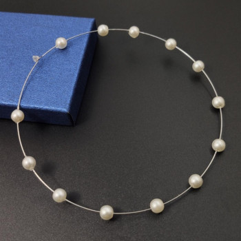 Ασημένιοι Μεγάλοι Κρίκοι με Πέρλα