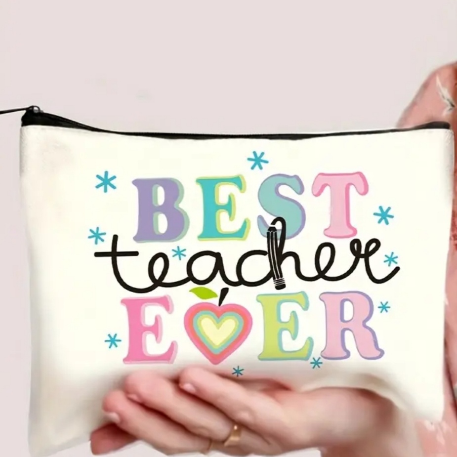 Πάνινο Νεσεσέρ με Σχέδιο "BEST teacher EVER"