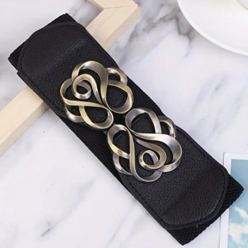 Ζώνη Φαρδιά με Χρυσή Λεπτομέρεια