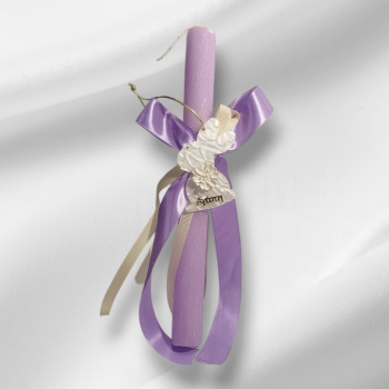 Χειροποίητη Αρωματική Λαμπάδα με Λαγουδάκι