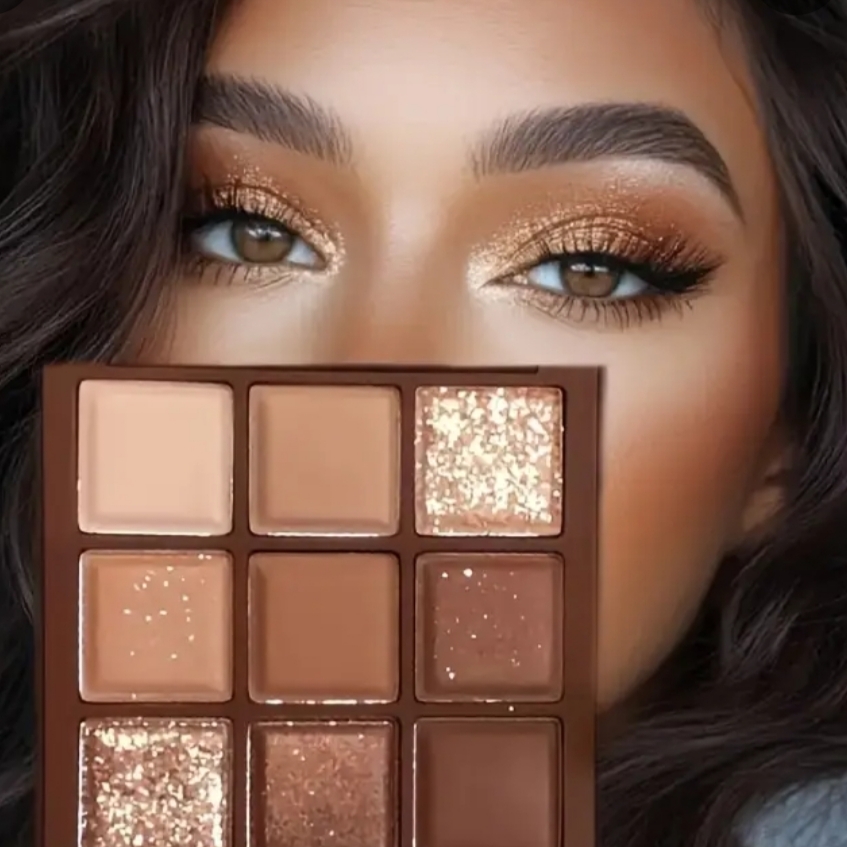 Σκιά Ματιών σε Στερεή Μορφή με Καφέ Χρώμα