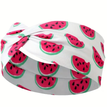Λευκή Κορδέλα για Μαλλιά με Καρπούζια