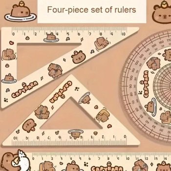 Σετ 4 Τεμάχια Χάρακες Capybara