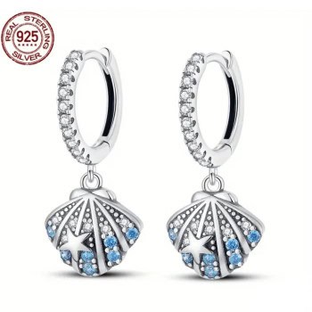 Σκουλαρίκια Ασημί Κοχύλια