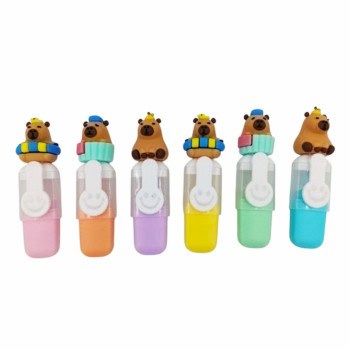 Σετ Highlighters Capybara 6 Χρώματα Τσαντάκι