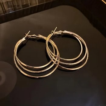 Σκουλαρίκια Τριπλοί Κρίκοι