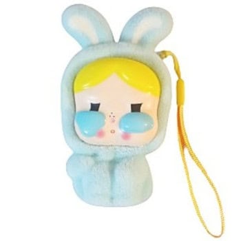 Squishy Μπρελόκ Crybaby Doll Γαλάζιο 13cm