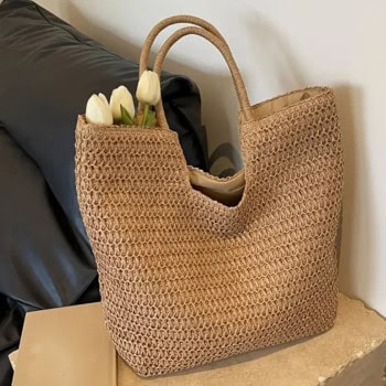 Γυναικεία Τσάντα Ψαθινη