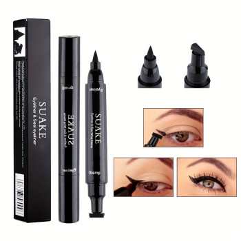 Μαύρο Eye Liner Στυλό με Διπλή Όψη – SUAKE