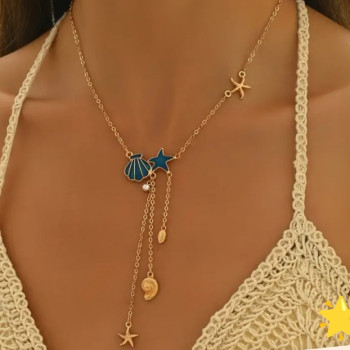 Κολιέ με Διακοσμητικά Κοχυλάκια