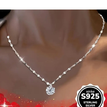 Μονόπετρο Κολιέ με Κεντρική Πέτρα