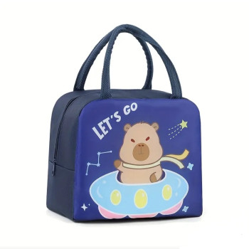 Σχολική Τσάντα Φαγητού Capybara Μπλε-0402
