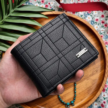 Πορτοφόλι Ανδρικό Δερματίνη Μαύρο