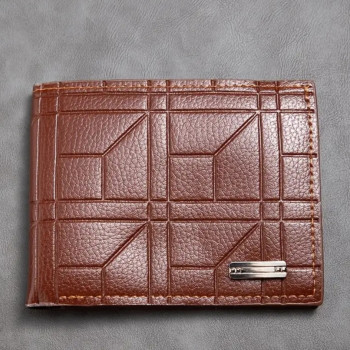 Πορτοφόλι Ανδρικό Δερματίνη Ανοιχτό Καφέ