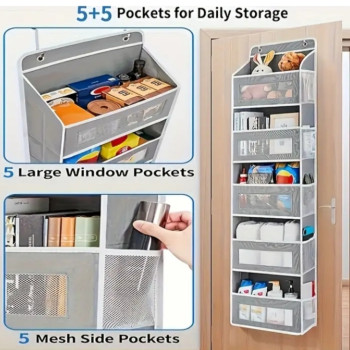 5 Μεγάλες Θήκες με Παράθυρο και 5 Πλευρικές Διχτυωτές Θήκες