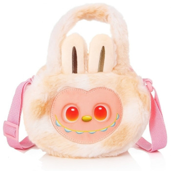 Παιδική Τσάντα Σομόν Βόλτας Γούνινη-The Monsters(22*16)