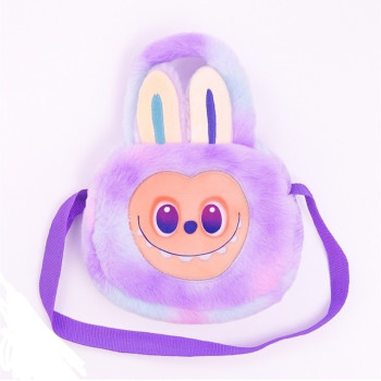 Παιδική Τσάντα Μωβ Βόλτας Γούνινη-The Monsters(22*16)