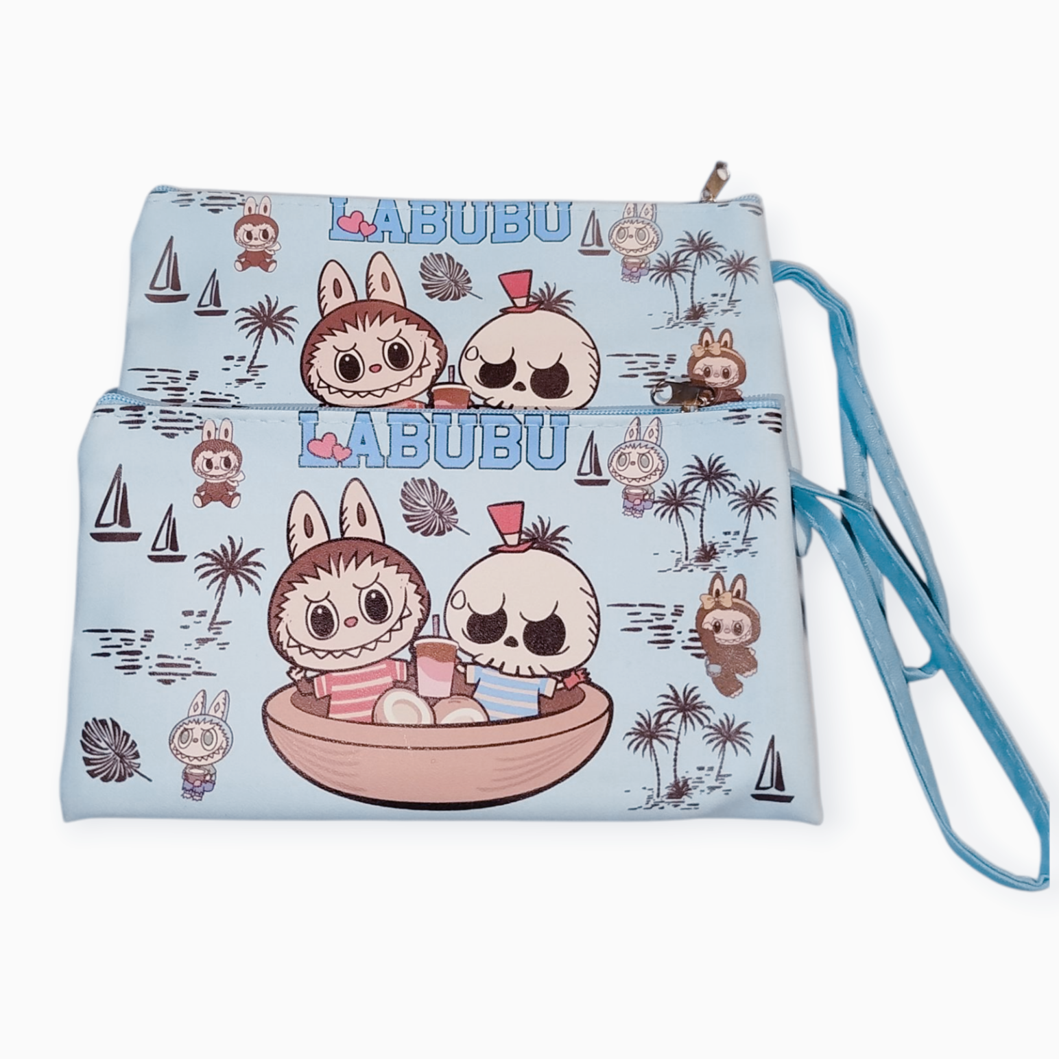 Γαλάζια Κασετίνα με Τερατάκια σε Βάρκα(18*11)