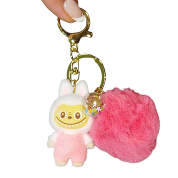 Μπρελόκ με Φιγούρα Τερατάκι(Φούξια-Ροζ)6cm