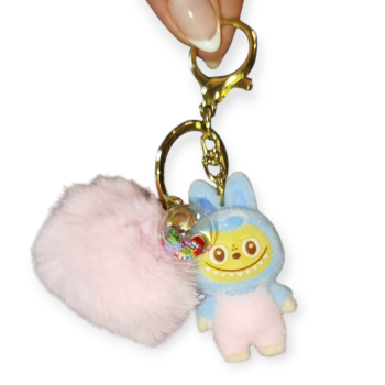 Μπρελόκ με Φιγούρα Τερατάκι(Γαλάζιο-Ροζ)6cm