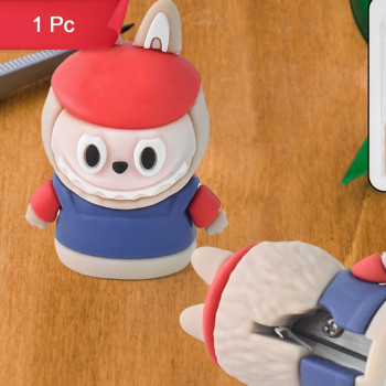 Ξύστρα Μολυβιών σε Σχήμα Monster με Ενσωματωμένη Γόμα(Μπλε-Κόκκινη)