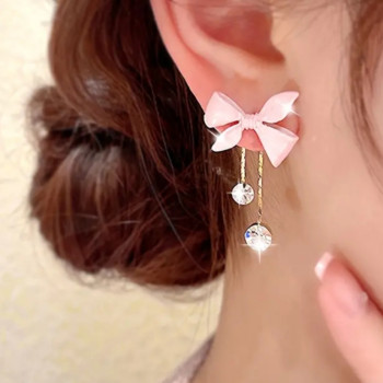 Σκουλαρίκια Φιογκάκι με Κρυστάλλους