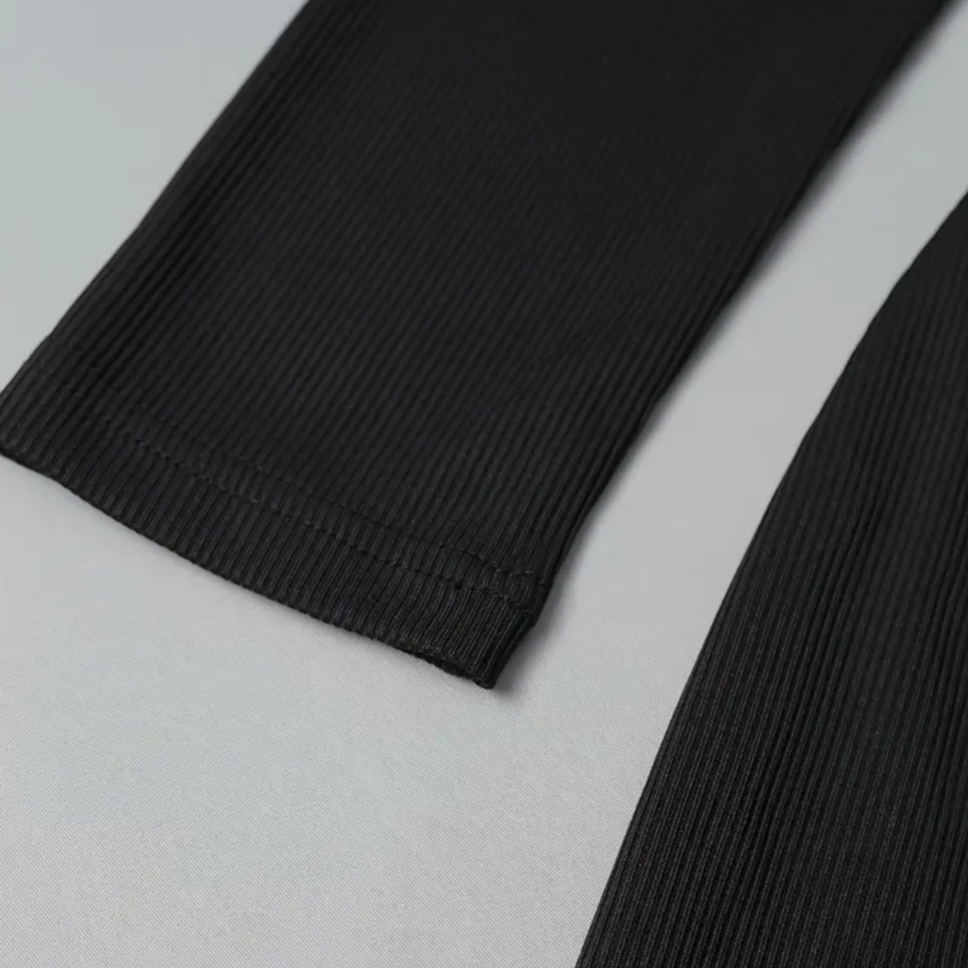 Μίντι Μαύρο Φόρεμα με Φερμουάρ - Image 3