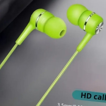 Ενσύρματα Ακουστικά Handsfree Andowl Q-TE9 In-ear με Βύσμα 3.5mm σε Πράσινο Χρώμα