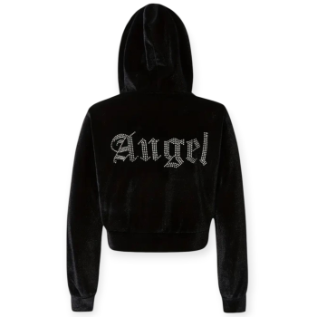 Μαύρη Βελούδινη Ζακέτα με Στρας και Βελούδινο Μαύρο Παντελόνι με Στρας