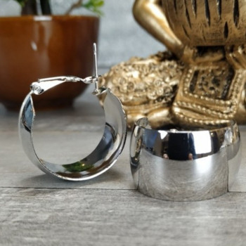 Σκουλαρίκια Ασημί Κρικάκια