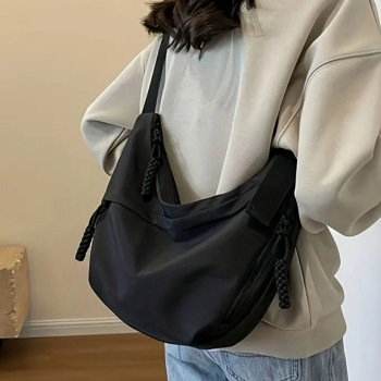 Μαύρη CrossBody Τσάντα Ώμου