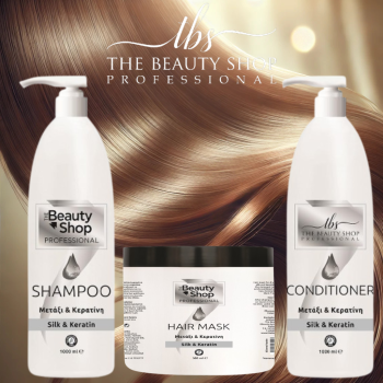 Σετ Μετάξι Κερατίνη Σαμπουάν & Conditioner1lt Μάσκα 500ml (The Beauty Shop)