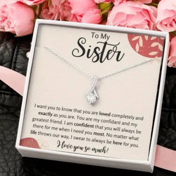 Κολιέ με Αφιέρωση στην Αδερφή (Σε Συσκευασία Δώρου)