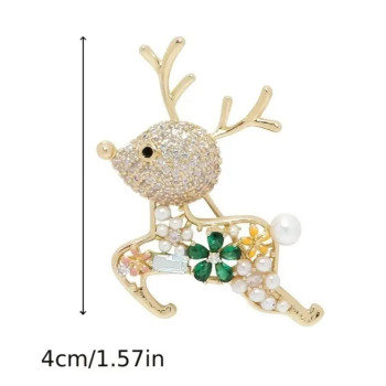 Καρφίτσα (Ελαφάκι) Χρυσή