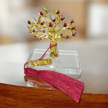 Επιτραπέζιο Γούρι 2026 Δέντρο της Ζωής με Ρόδια από Σμάλτο (8εκ*8εκ)