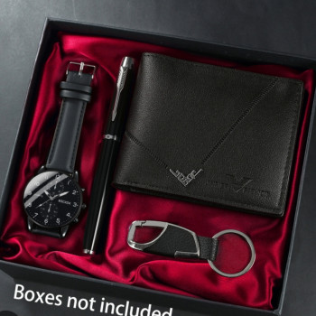 Σετ Αντρικό Ρολόι – Πορτοφόλι – Πένα – Μπρελόκ