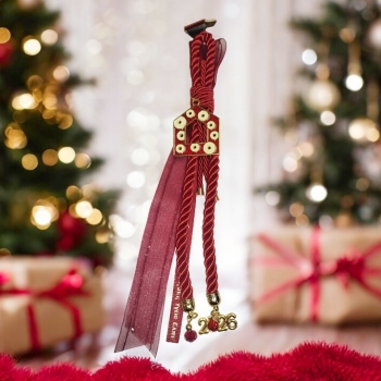 Κόκκινο Γούρι με Κορδέλες-Σπιτάκι Κόκκινο με Ματάκια 2026