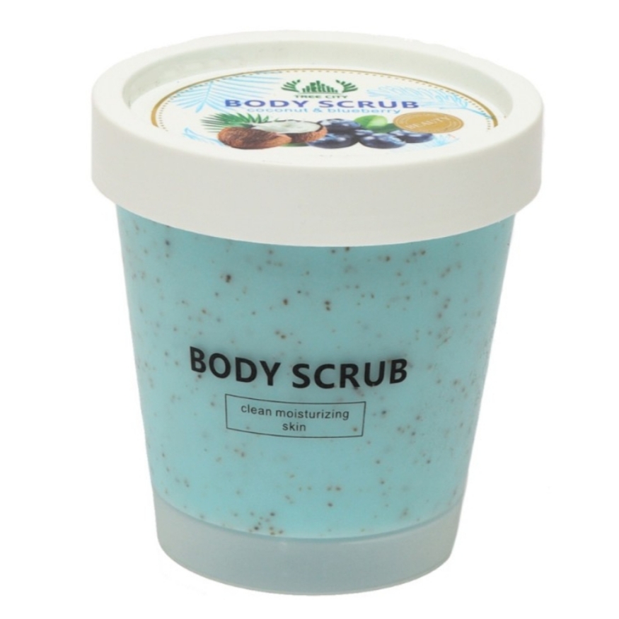 Αναζωογονητικό Body Scrub TREE CITΥ με Coconut & Blueberry – Φυσική Απολέπιση & Ενυδάτωση (200g) - Image 2