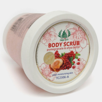 Αναζωογονητικό Body Scrub TREE CITΥ με Pomegranate & Shea Butter – Φυσική Απολέπιση & Ενυδάτωση (200g)