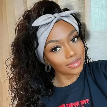 Κορδέλα για τα Μαλλιά – Γκρι με Δέσιμο Φιογκάκι