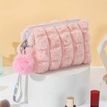 Ροζ Γούνινο Νεσεσέρ