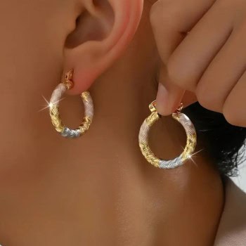 Κρίκοι Ασημί & Χρυσό