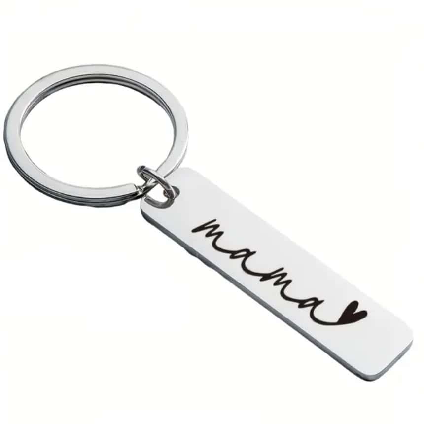 Ασημένιο Μπρελόκ “Mama” από Ανοξείδωτο Ατσάλι - Image 2