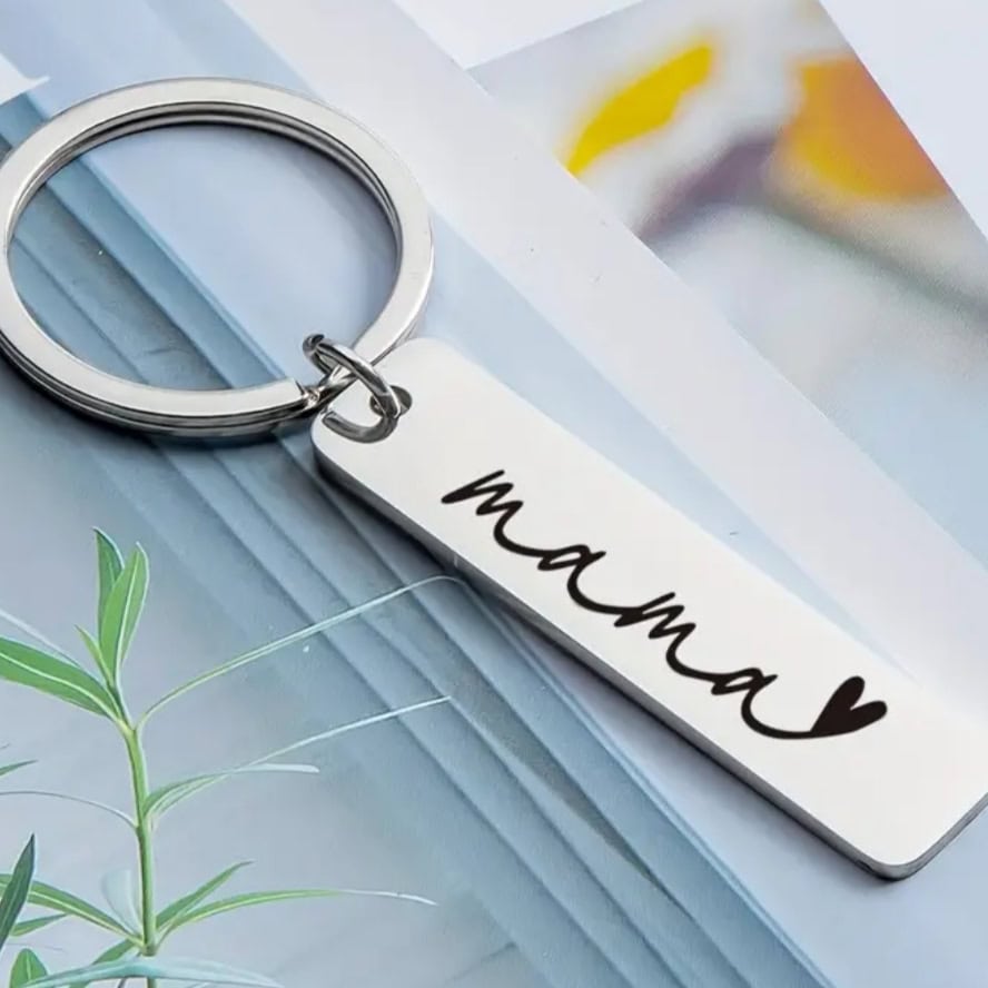 Ασημένιο Μπρελόκ “Mama” από Ανοξείδωτο Ατσάλι