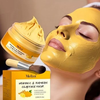Μάσκα Προσώπου Meliza Vitamin C & Turmeric Clay (120g)