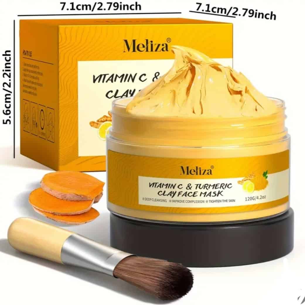 Μάσκα Προσώπου Meliza Vitamin C & Turmeric Clay (120g) - Image 2